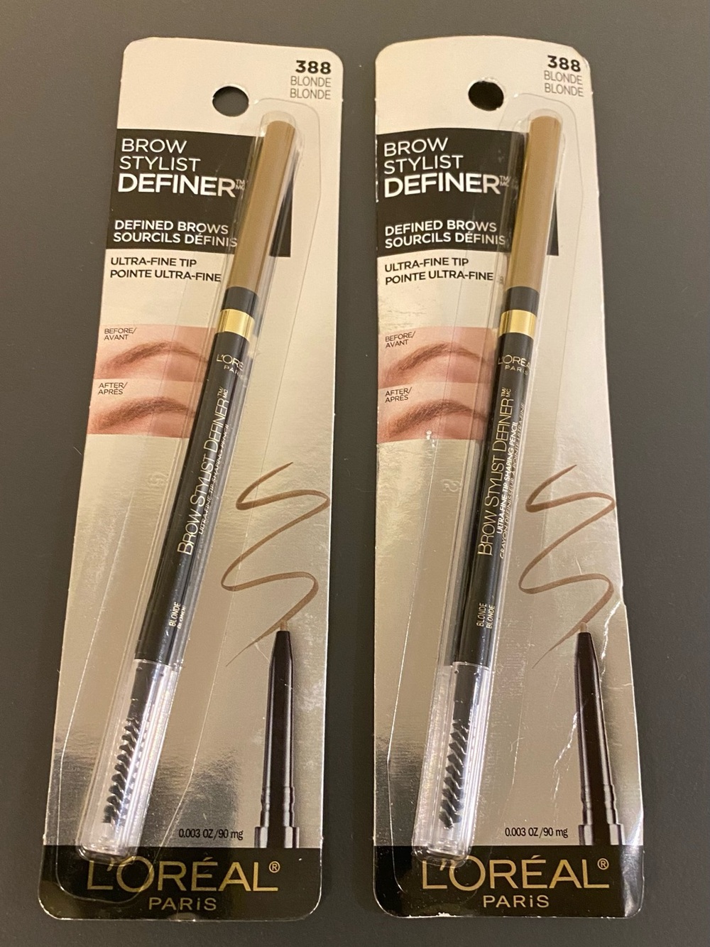 Loreal Brow Stylist Definer Ultra-Fine Tip Brow Pencil Blonde (388) - Set of 2